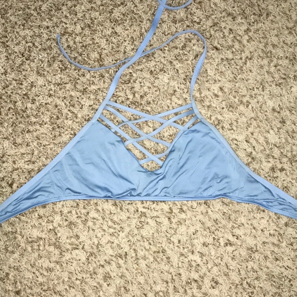 Blue Bathing Suit Top